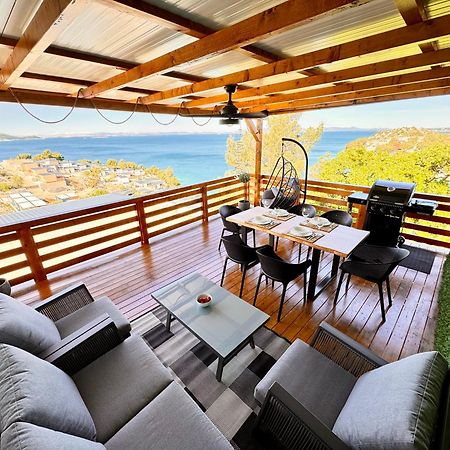 D-View Premium Mobile Home - Panoramic Seaview - 150 M From Beach, Free Parking Drage Esterno foto