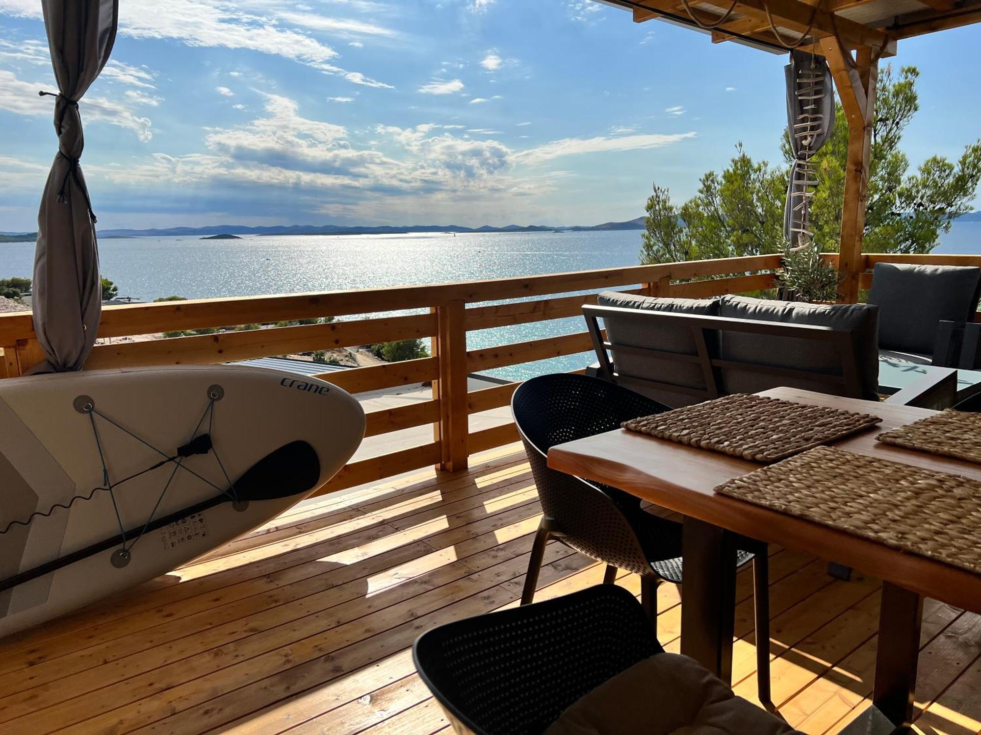 D-View Premium Mobile Home - Panoramic Seaview - 150 M From Beach, Free Parking Drage Esterno foto