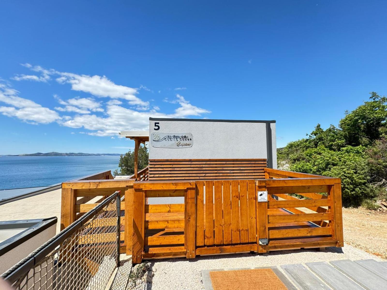 D-View Premium Mobile Home - Panoramic Seaview - 150 M From Beach, Free Parking Drage Esterno foto